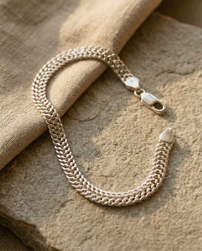 Pulsera Tejido Trenzado en plata 925 — MARDAN JOYAS